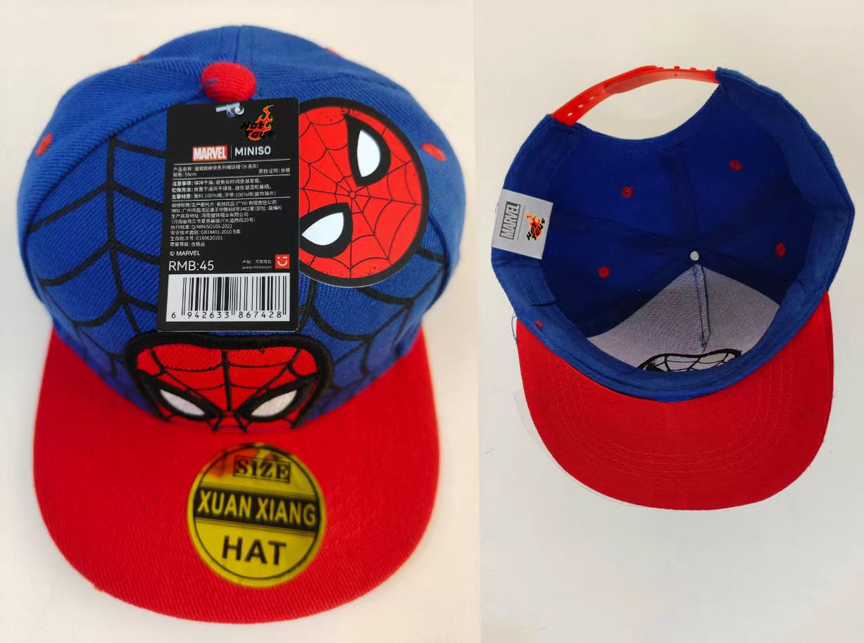 Baby Clothing Usa - Anime Cartoon Czapki Spiderman dla Dzieci,